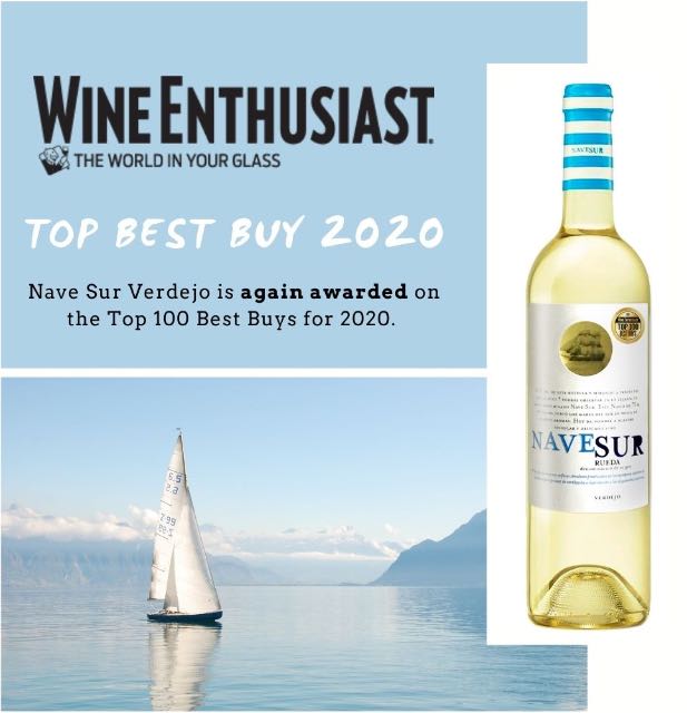 Navesur Verdejo ZNOVU mezi TOP 100 BEST BUY podle WineEnthusiast